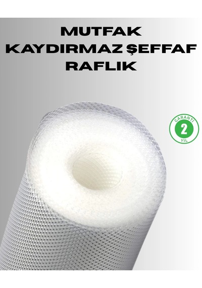 Kaydırmaz Şeffaf Raflık Çekmece Örtüsü 45x300 Cm Renkli