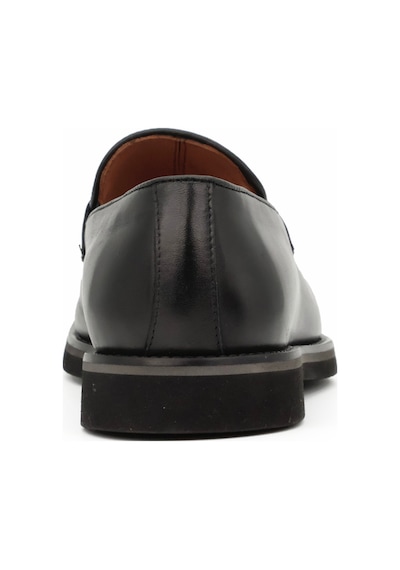 Hakiki Antik Deri Eva Taban Loafer Model Erkek Ayakkabı - Tuna 3898 Siyah