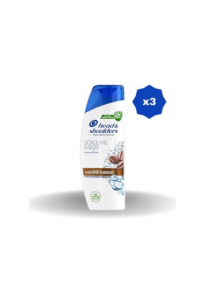 Head & Shoulders Kafein Etkili Saç Dökülme Karşıtı Şampuan 330 Ml - 3 Adet