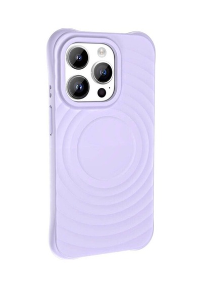 Apple Uyumlu iPhone 14 Pro Max M-safe Şarj Özellikli Airbagli Mat Görünümlü Zore Hepi Kapak Lila