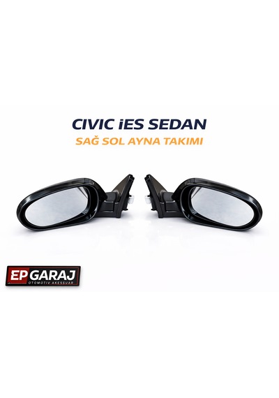 Honda Civic İes 1996 2001 Sedan Uyumlu Sağ Sol Ayna Takımı