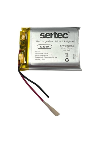 Sertec 103040 3.7v 1200mah Li-ion Polymer Pil