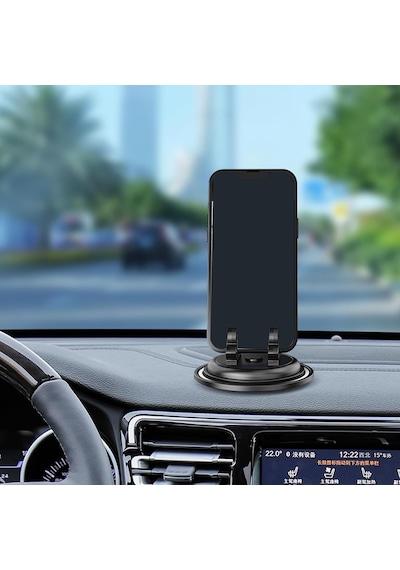 Telefon Standı Ve Telefon Tutucusu Vakumlu 360 Derece Dönebilir Son Derece Sağlam Tutan Araç Tutucu Telefon Standı Std-03 2 Mixed