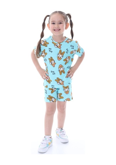 %100 Pamuk Interlok Kumaş Kısa Kollu Şortlu Kız Çocuk Pijama Takımı 3,4,5,6,7,8 Yaş Turkuaz %100 Pamuk Interlok Kumaş Kısa Kollu Şortlu Kız Çocuk Pijama Takımı 3,4,5,6,7,8 Yaş Turkuaz