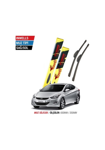 Hyundai Elantra İnwells Muz Silecek Takımı 2011-2014