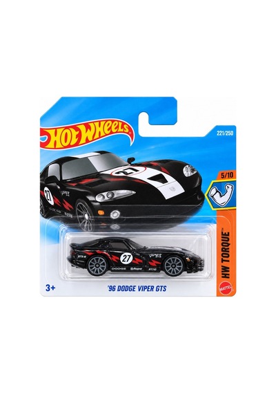 Hot Wheels Tekli Arabalar 96 Dodge Vıper Gts Jjk50 Çok Renkli