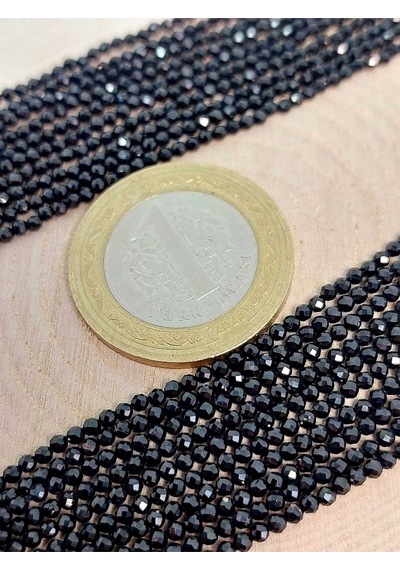Bileklik Boy Turmalin Taşı Dizi 1.5mm 45406 Yarım Dizi 17cm Uzunluğundadır Çok Renkli