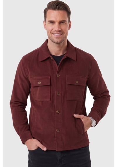 Deepsea Erkek Slim Fit Fitilli Kadife Bordo Ceket %100 Pamuk Düğmeli Cepli Astarsız 2701104 Deepsea Erkek Slim Fit Fitilli Kadife Bordo Ceket %100 Pamuk Düğmeli Cepli Astarsız 2701104