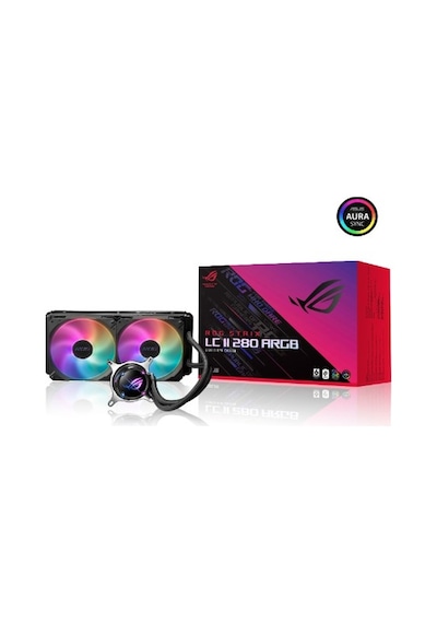Asus Rog Strıx Lc Iı 280 Argb Aura Sync Dual Rog 140mm Argb V2