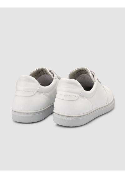 Monamae Beyaz - Gri Detaylı Kadın Sneaker Beyaz