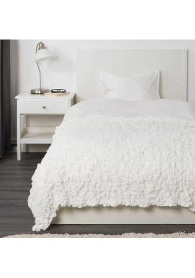 Ikea Ofelıa Polar Koltuk Örtüsü Tek Kişilik 130 X 170 Cm Beyaz