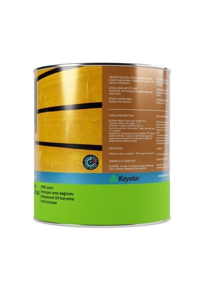 Dış Mekan Yarı Şeffaf Ahşap Astar 2,5 Lt Renk Seçenekleriyle 0,15 L