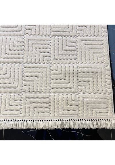 Hoom Rugs Design 1062 Krem Yumuşak Dokulu Desensiz İskandinav Halı Krem