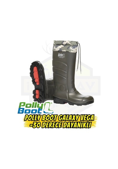 Polly Boot Galaxy Vega Poliüretan Boğazlı Avcı Çizmesi - Ko - V5 Haki