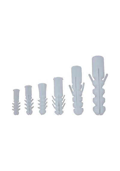 Plastik Dubel Beyaz 7 Mm 100 Adet Clz