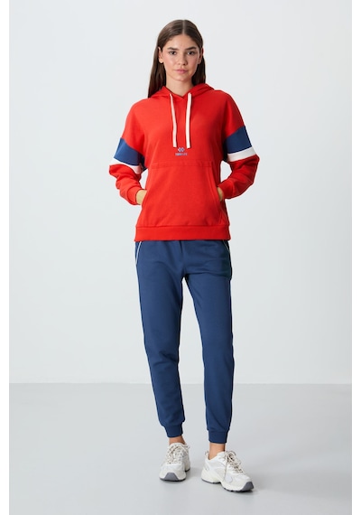Tommy Life Fiesta Kompakt Pamuklu Kalın Pürüzsüz Dokulu Kapüşonlu Oversize Fit Kadın Sweatshirt - 97290 Kırmızı Tommy Life Fiesta Kompakt Pamuklu Kalın Pürüzsüz Dokulu Kapüşonlu Oversize Fit Kadın Sweatshirt - 97290 Kırmızı