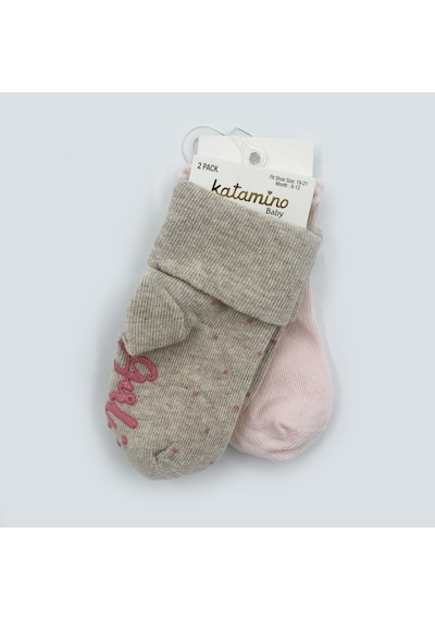 Katamino Mettilla 2'li Çorap 44106 Bej-pembe