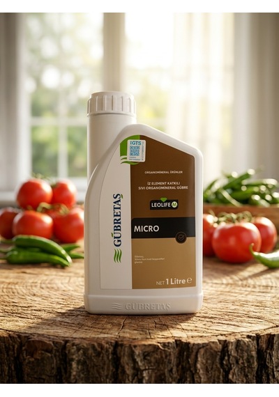 Leolife Mıcro Sıvı Organomineral İz Element Gübresi - 1 Litre Sararma Giderici, Tam Kapsamlı Mikro Besini