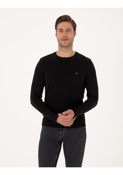 Pierre Cardin Erkek Siyah Kazak /triko 50314192-vr046 Siyah