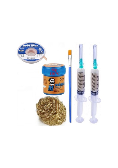 Havya Ucu Temizleme Lehim Solder Paste 138 C 42g Flux Lehim Toplama Cp-3015 Lehim Emme Teli 3,0 Mm St02