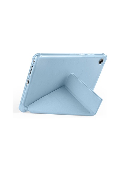 Maks Technology Lenovo Tab One 8.7 Tb-305fu Kılıf Mkst Tri Folding Kalem Bölmeli Standlı Kılıf - Mavi Tablet Kılıfı
