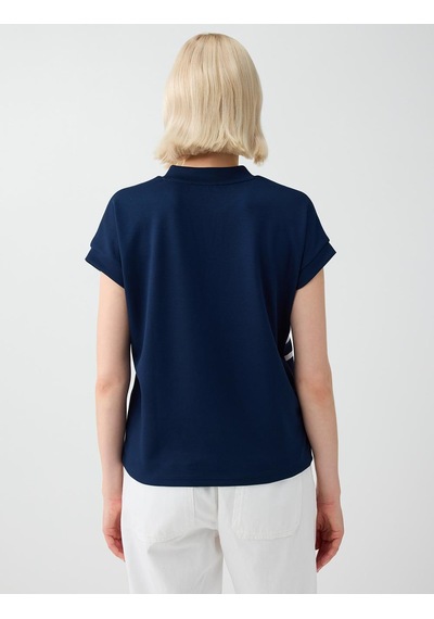 Jimmy Key Jimmy Key Lacivert Çizgi Desenli Kolsuz V Yaka Örme Sweatshirt 6sw235709494