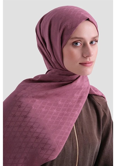 Armine Elegance Pamuk - İpek Şal P3001 Gül Kurusu