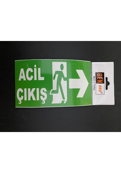 Yönlendirme Acil Çıkış Sağ 9.5X16.5 Cm