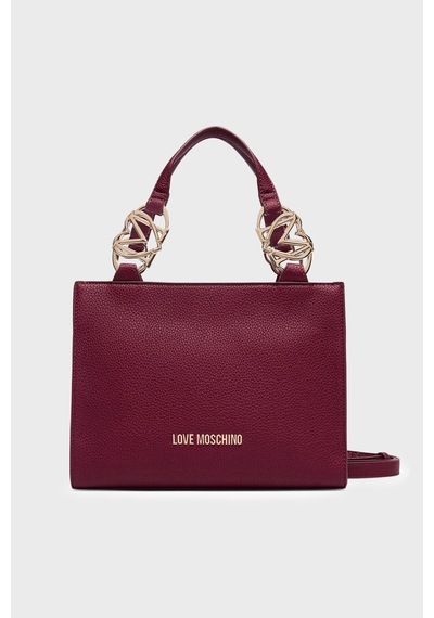 Love Moschino Logolu Çıkarılabilir Askılı Çanta Bayan Çanta Jc4006pp1plb0552 Bordo