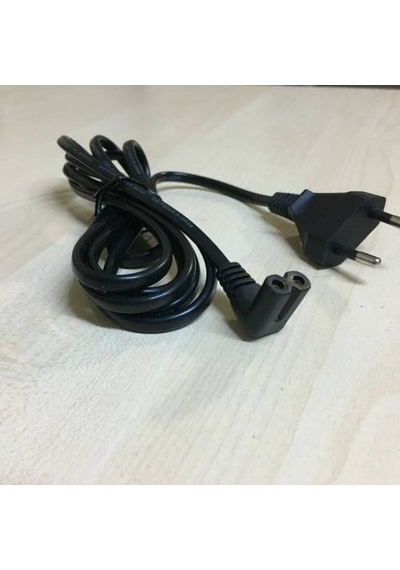 Boblov 2 Metre C8 Teyp Işıldak Fişi Power Güç Kablosu L Uç 90 Der