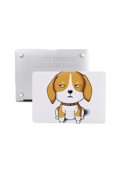 Macbook Air 13 Kılıf A1369 A1466 Uyumlu Köpek Desenli Tpu İnce Hafif Darbe Emici Lazer Uv Baskılı Sert Koruyucu Kapak Kahverengi Belirtilmemiş