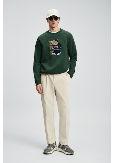 Lufian Storm Erkek Sweatshirt Çimen Yeşili Çimen Yeşili 112030172100611 Yeşil
