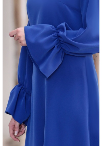 Raika Moda Feryal Büyük Beden Pantolon Tunik Tesettür Takım Saks