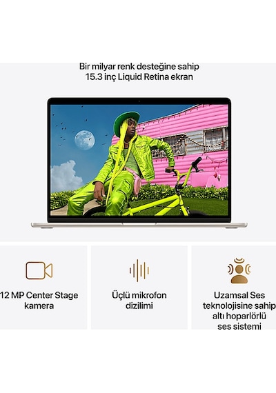 Apple MacBook Air MDVD4TU/A M5 16 GB 512 GB SSD 15" macOS Dizüstü Bilgisayar