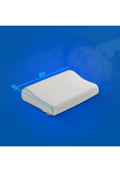 SimpleThePillow Boyun Destekli Visco Yastık Boyun Fıtığı Boyun Düzleşmesi Boyun İçin Ortopedik Boyun Yastığı 60*40*11*8
