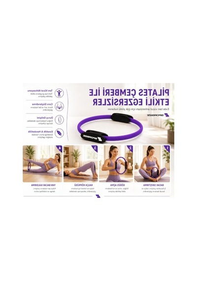 Konforlu Pedli Pilates Çemberi, 35 Cm Direnç Halkası