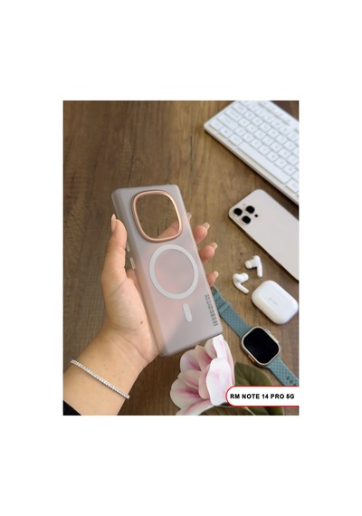 Redmi Note 14 Pro 5g Magsafe Uyumlu Mat Sert Klein Kılıf Turuncu