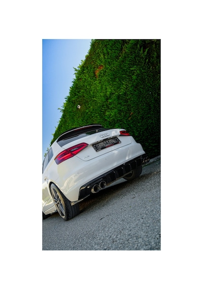 Audi A3 8v Sportback 2013-2016 Uyumlu Arka Difüzör Sportif Tampon Altı Difüzör Tasarımı