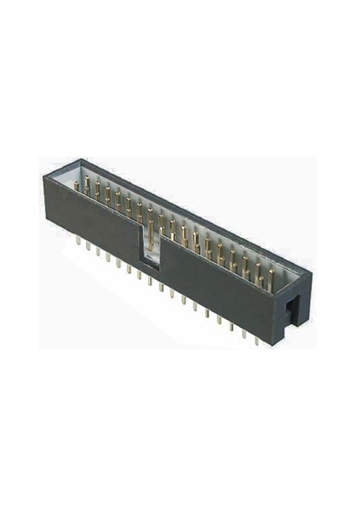 Pcb Konnektör 14 Pin Erkek Kilitsiz Düz, Siyah Renk, Header, 14 Contacts, Straight, Pitch 2.54mm X 2.54mm, Black-17801