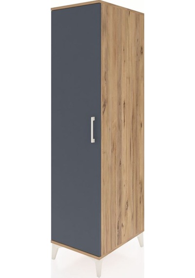 Kronos Dolap 2 Raflı Tek Kapaklı Tek Askılı 44x59x182 Çam-ant... Çam