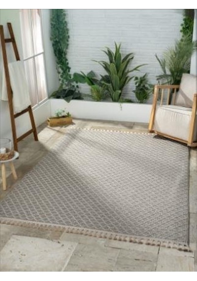 Çam Halı Solo Ef003a Bej İskandinav Tarzı Modern Desen Halı
