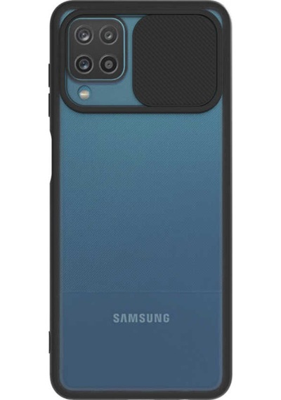 Samsung Galaxy Uyumlu M12 Kapak Lensi Açılır Kapanır Kamera Korumalı Silikon Kılıf