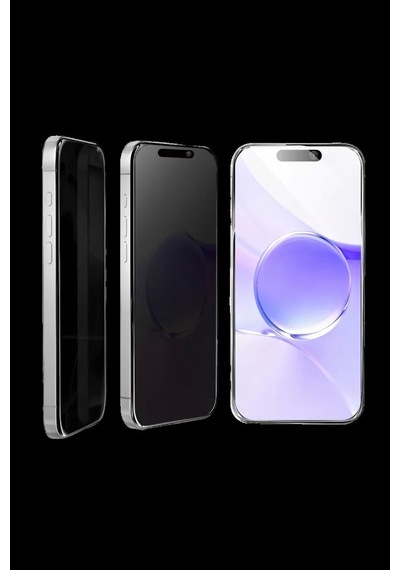 Apple İphone 16 Bilvis 5in1 5d Magic Hayalet Cam Ekran Koruyucu - Siyah