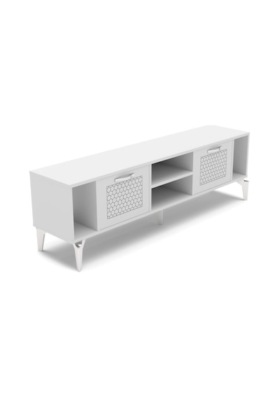 Tv Sehpası 160 Cm Modern Çok Amaçlı Dolaplı Raflı Televizyon Ünitesi Linya Gümüş Beyaz Tv Sehpası 160 Cm Modern Çok Amaçlı Dolaplı Raflı Televizyon Ünitesi Linya Gümüş Beyaz