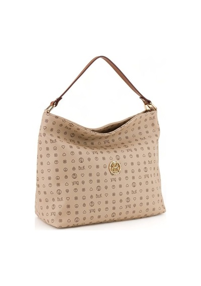Bilik Deri Monogram Açık Vizon/taba Kadın Omuz Çantası Nv 1003-mn Vizon - Taba