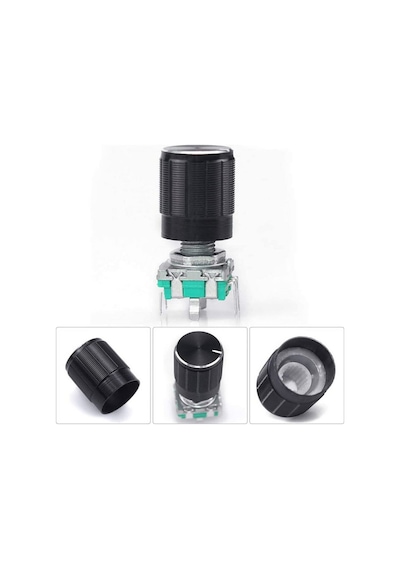 Ec11 Rotary Encoder Butonlu 20 Adım Pot Başlıklı Pwm 360 Derece Döner Butonlu