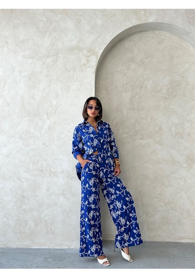 Verymoda Nakışlı Gömlek F1951 Saks
