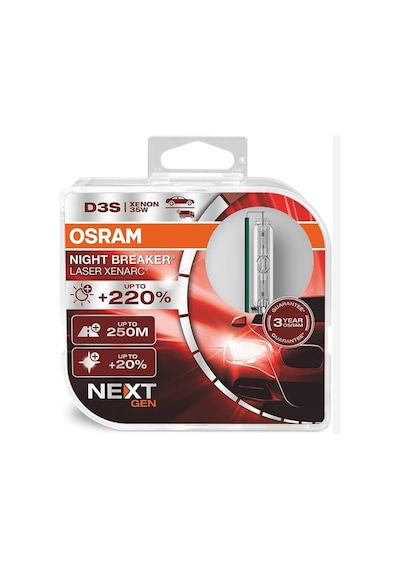12v Ampul Zenon 35w D3s %200 Fazla Parlak %20 Beyaz Işık Osram 66340xnn-hcb 2 Li Kutu