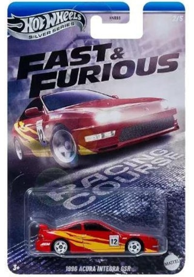 Hot Wheels Silver Series Fast & Furious 1996 Acura Integra Gsr Hnr88 Jby40 Çok Renkli