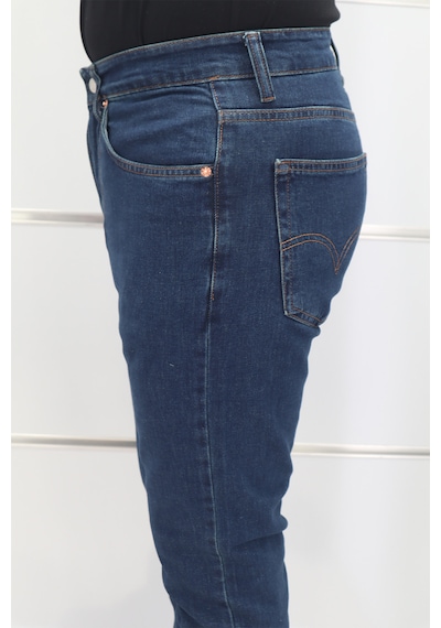 Denim Cartel Dmctekstil Erkek 975 Koyu Mavi Yüksek Bel Rahat Kesim Boru Paça Jean Pantolon Denim Cartel Dmctekstil Erkek 975 Koyu Mavi Yüksek Bel Rahat Kesim Boru Paça Jean Pantolon